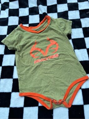 6/12 month realtree diaper shirt